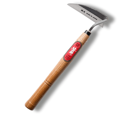 SUIZAN Nejiri Kama Weeding Sickle 13" - Professional Japanese Hand Weed Puller Garden Hoe Gardening Tools