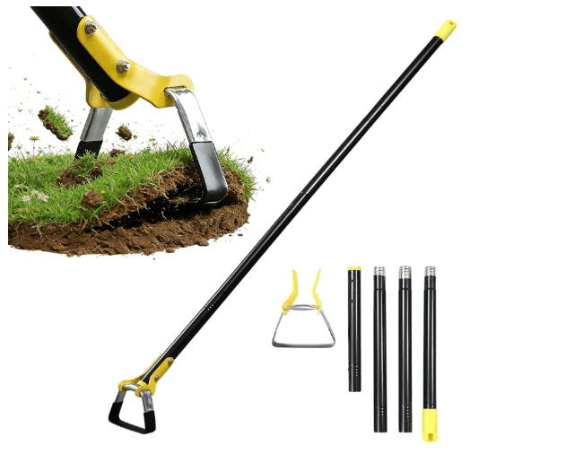 Stirrup Hoe,Effcient Scuffle Hoes with Sharp Blade,Adjustable Long-Handle Scuffle Hoe Garden Tool with 30-72 Inch,Action Hoe
