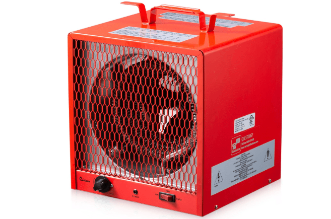 DR. INFRARED HEATER DR-988 240V Electric Industrial Garage, Workshop, Warehouse, Construction Heater, 5600W, Thermostat 37-113 °F, Portable, Wall Ceiling Mount