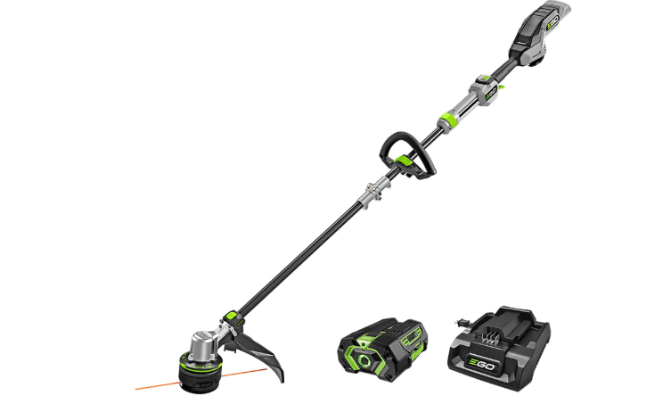 EGO POWER+ String Trimmer, Battery Powered, 16" Trimmer for Weeds and Grass with POWERLOAD, LINE IQ, Telescopic Carbon Fiber Shaft, Includes 56V 4.0Ah Battery and Charger - ST1623T