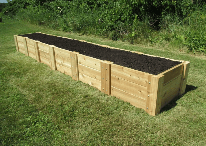 Infinite Cedar Deep Root Cedar Raised Bed Garden Kit 2 ft. x 12 ft. x 16.5 inches H