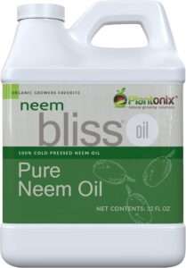 plantonix Neem Bliss (32 Fl Oz) – 100% Cold Pressed Neem Oil Concentrate - Pure, Unrefined, and Organic Neem Oil for Skin Care, Hair Care, and Scalp - Moisturizing Beauty Essentials