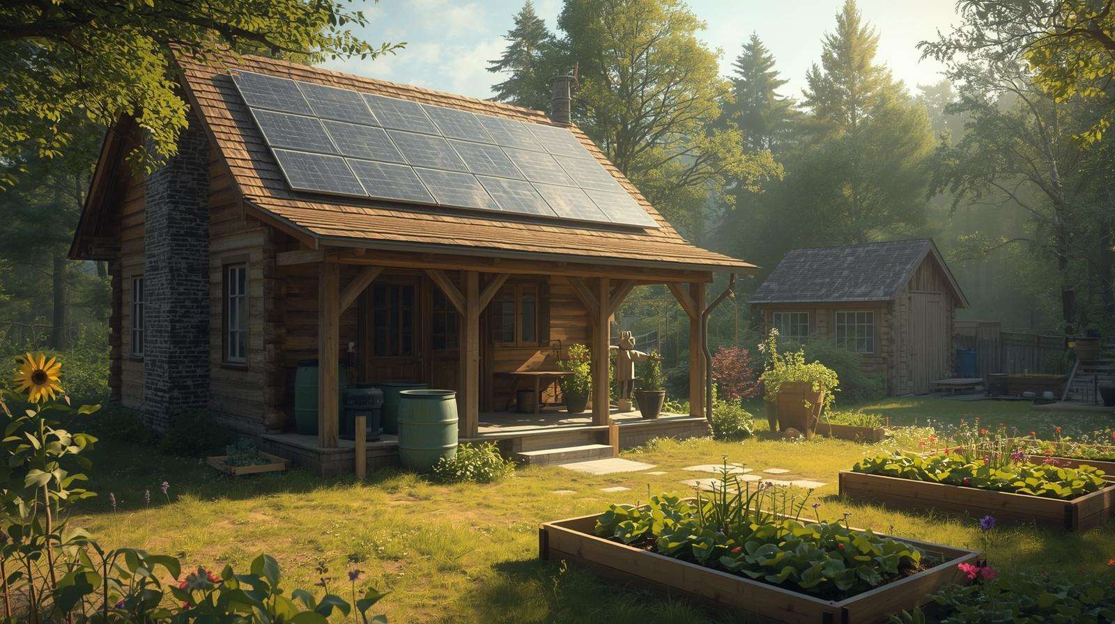 Efficient off-grid homestead design