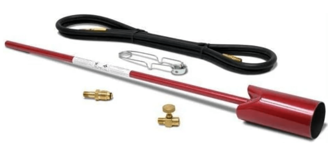 Red Dragon VT3-30C Heavy Duty Vapor Torch Kit, 500,000 BTU Propane Weed Burner with 3-Inch Bell, 33.5-Inch Length, 30 PSI Operating Pressure for Farm, Ranch, and Industrial Use
