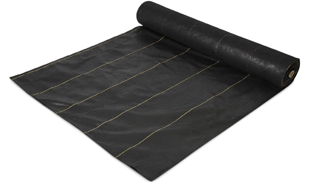 DeWitt Sunbelt Weed Barrier Fabric 3.2 oz, 6 x 300 Feet – Heavy-Duty Ground Cover Mat for Greenhouse Floors, Garden Rows, Raised Beds, Yard Gardening, and Outdoor Landscape Protection
