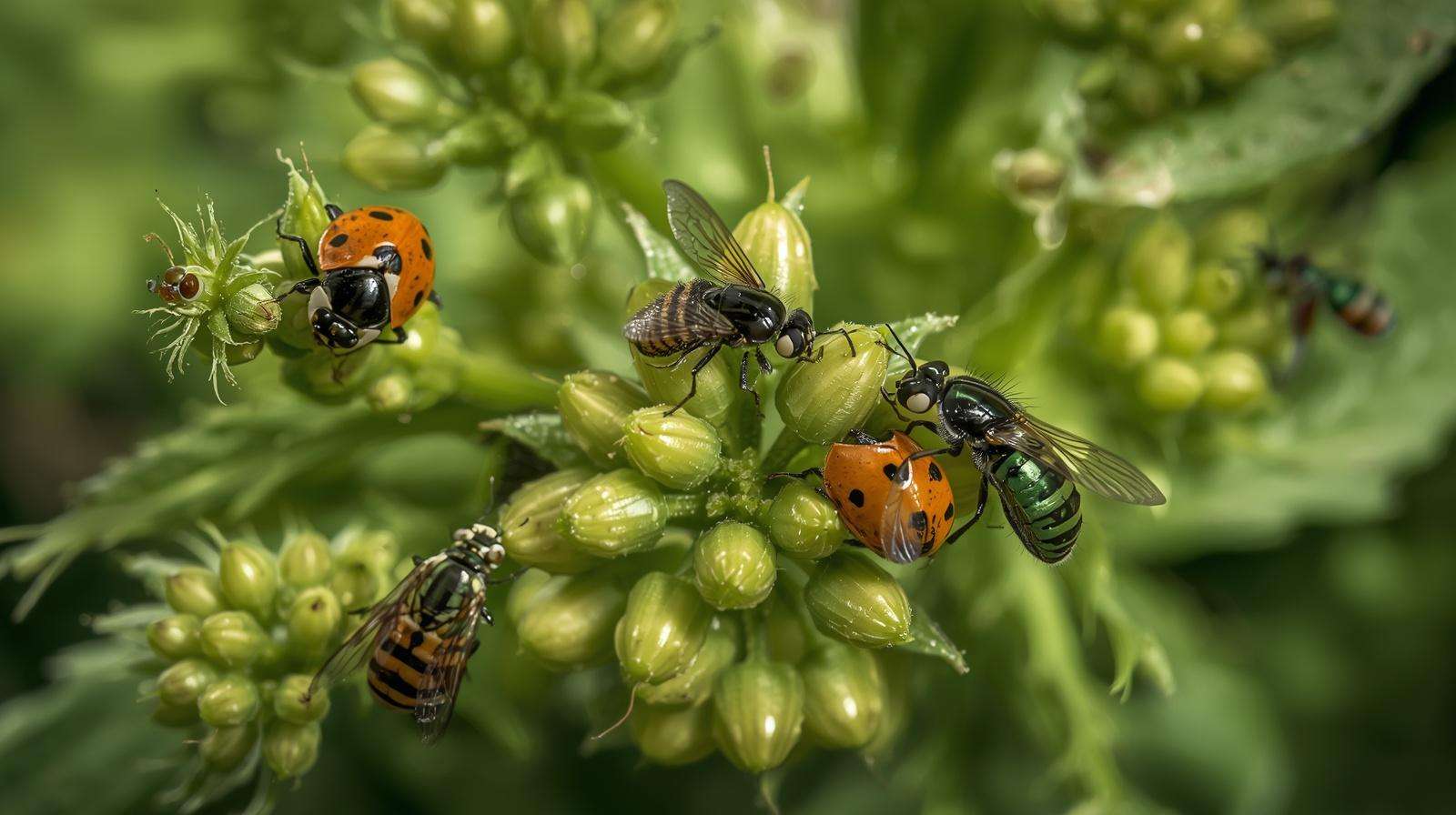 Beneficial insects to control aphids naturally