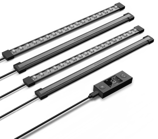 AC Infinity IONBEAM S16, Full Spectrum LED Grow Light Bars 16”, Deeper Penetration Samsung LM301H EVO Diodes and Digital Dimming Timer Controller, for Veg Bloom Indoor Plants, Grow Tents, Greenhouses