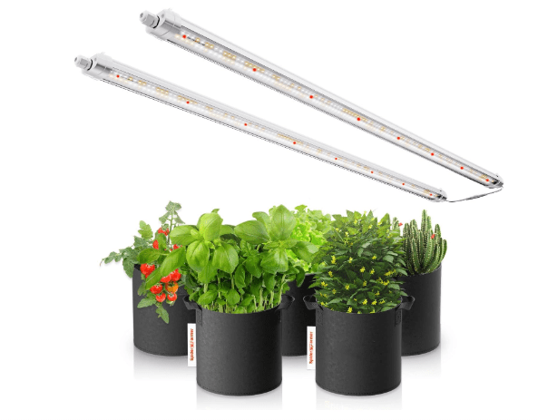 Spider Farmer Glow80 LED Grow Lights, 3.6ft Sunlike Full Spectrum Waterproof Plant Growing Lamp Linkable for Indoor Plant Shelves Seedling Veg Flower 