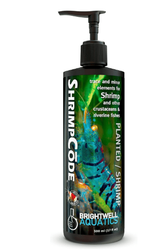 Brightwell Aquatics ShrimpCōde – Essential Trace & Minor Elements for Freshwater Shrimp, Crustaceans & Fish – Supports Molting, Coloration & Health, 500 ml