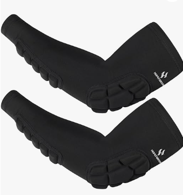 2PCS Padded Elbow Forearm Sleeves Compression Arm Protective Support