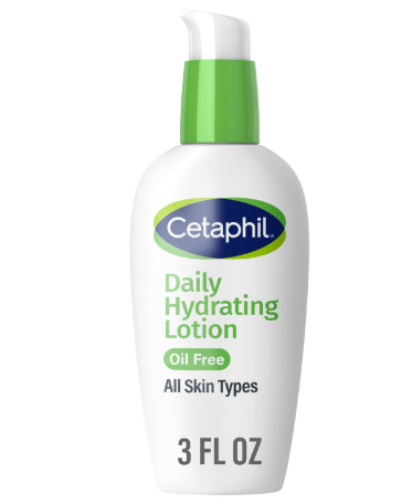 Cetaphil Daily Hydrating Lotion for Face, With Hyaluronic Acid, 3 fl oz, Lasting 24 Hour Hydration, for Combination Skin, No Added Fragrance, Non-Comedogenic