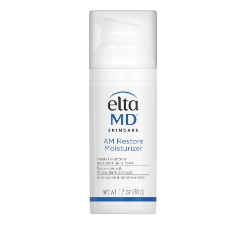 EltaMD AM Restore Face Moisturizer for Women and Men, Light Moisturizer Face Cream, Made with Niacinamide and Hyaluronic Acid