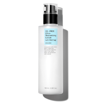 COSRX Oil Free Lotion with Birch Sap, Daily Acne Facial Moisturizer, Hydrating Moisturizer for All Skin Types, Korean Skin Care,