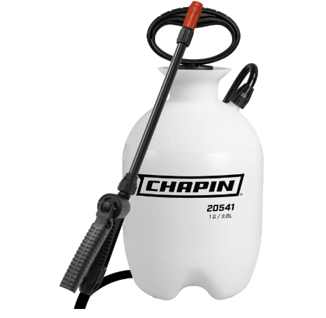 Chapin 20541 Pump Sprayer, 1‑Gallon, Foaming, Lawn & Garden, Translucent Poly Tank, Adjustabl