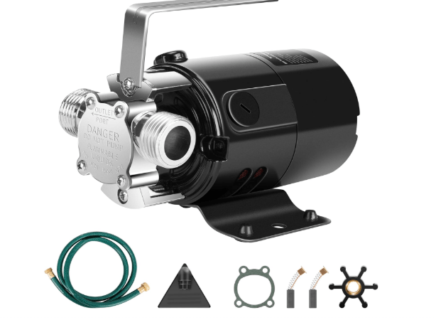 VIVOSUN 115V Water Transfer Pump, 1/10HP 330 GPH Portable Utility Pump with Water Hose Kit