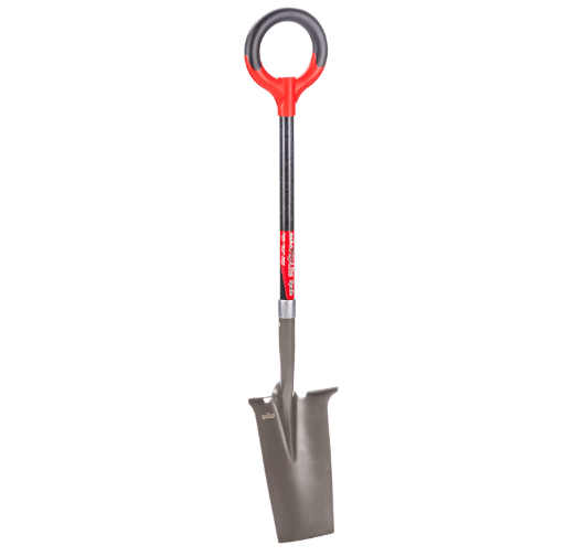 Radius Garden 25111 Pro-Lite Ergonomic Carbon Steel Spade, Red