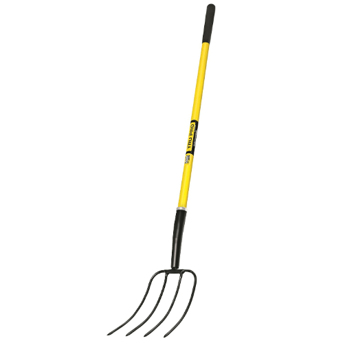 Truper 30320 Tru Pro 50-Inch Manure Fork, 4-Tine, Fiberglass Handle, 10-Inch Grip