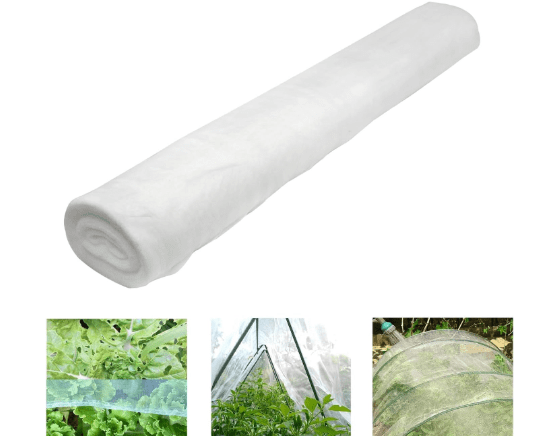 10Ft x 100Ft Mosquito Bug Insect Bird Fine Mesh Net Barrier Hunting Blind Garden Screen Netting for Protect Your Plant Fruits Flower