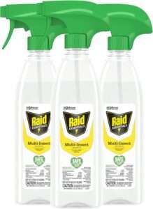 Raid Essentials Multi-Insect Killer Spray Bottle, Child & Pet Safe, for Indoor Use, 12 oz (Pack of 3)