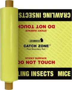 Catchmaster Catch Zone Pest Boundary Roll 1-PK 60FT, Adhesive Mouse Traps Indoor, Spider, Lizard, & Ant Sticky Traps for Crawling Insects, Pest Control Glue Traps for Warehouse, Basement, & Kitchen