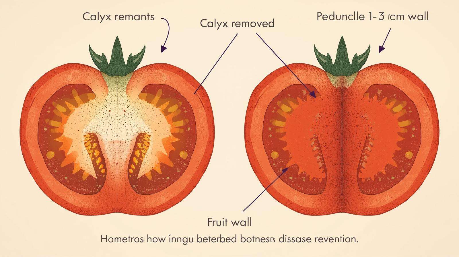 How Much to Strip from Tomato Bottoms