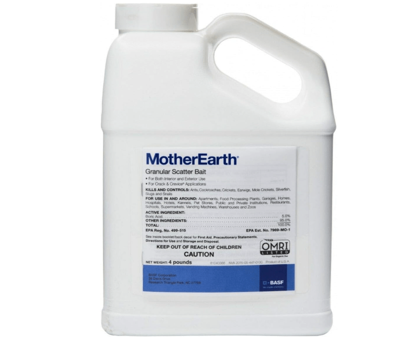 BASF MotherEarth Granular Scatter Bait - Ant & Cockroach Control - 4 Pound Jug - Ready to Use
