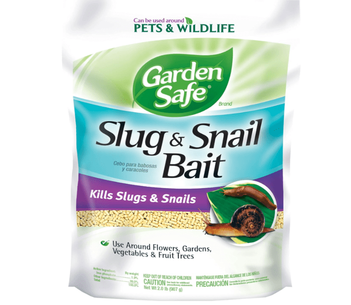 Garden Safe Brand Slug & Snail Bait Granules, 2 Pounds, Slugs & Snails Begin to Die Within 3 to 6 Days, Can Be Used Around Pets & Wildlife, For Lawns, Gardens & Greenhouses, 1 Pack
