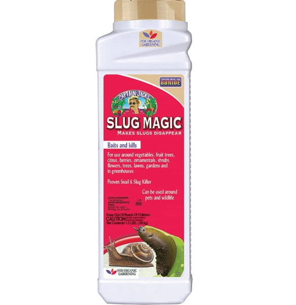 Bonide Captain Jack's Slug Magic Granules, 24 oz Snail & Slug Killer, For Organic Gardening, Pet Safe Formula
