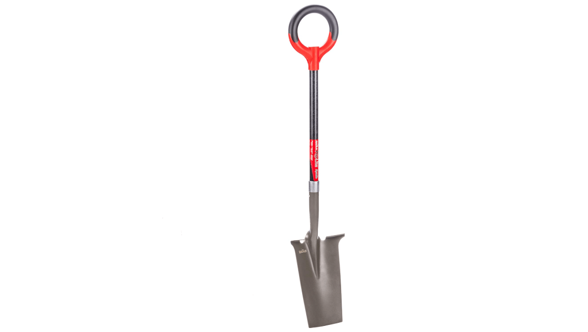 Radius Garden 25111 Pro-Lite Ergonomic Carbon Steel Spade, Red
