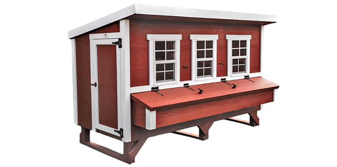 OverEZ Classic XL Chicken Coop for Up to 20 Chickens - Nesting Box - Large Bird, Poultry and Hen House, Made in USA
