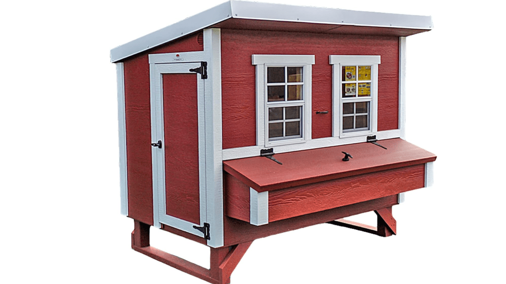 OverEZ Classic Large Chicken Coop for Up to 15 Chickens - Nesting Box - Large Bird, Poultry and Hen House Made from Wood, Made in USA
