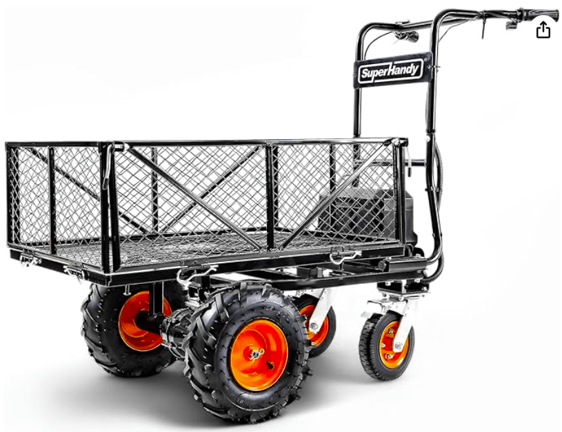 SuperHandy Electric Utility Dump Wagon – Best Powered Option
