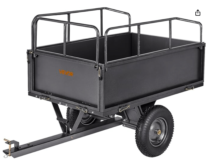 VEVOR Heavy-Duty Dump Cart (600–1500 lb models) – Strong Value Large-Capacity Choice