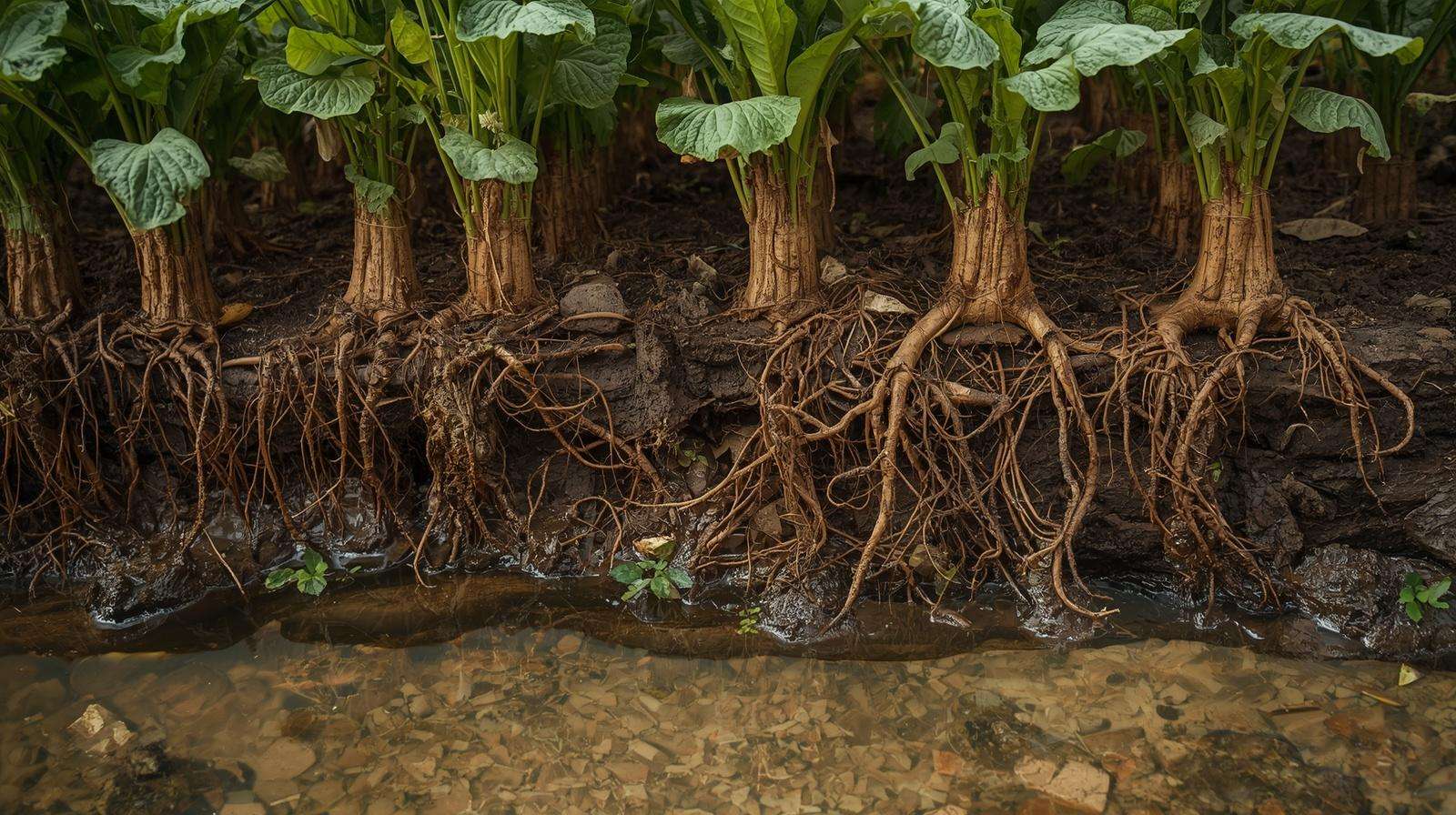 Separating Crops from Contaminated Soil and Runoff