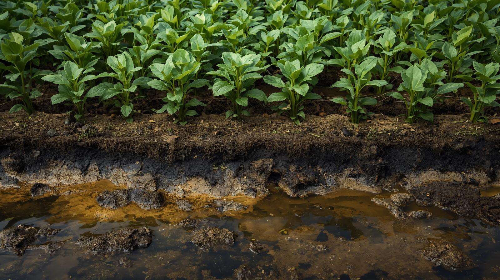 Separating Crops from Contaminated Soil and Runoff