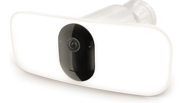 Floodlight Security Camera Wireless Outdoor 2K No Wiring - Arlo Pro 3, Rechargeable Battery, WiFi, Up to 3000 Lumens LED, Person & Vehicle Recognition, Package Detection, Color Night Vision, White