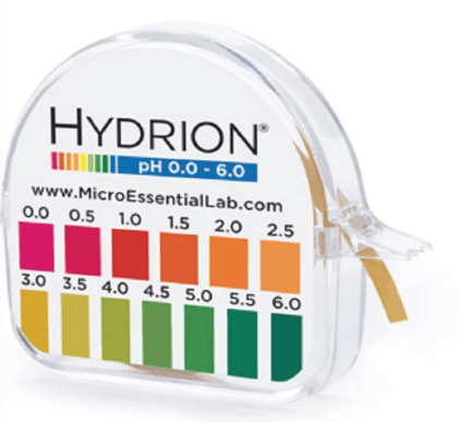 Hydrion S/r Dispenser 0.0-6.0 Ph Range 96 - 15 Ft Roll w/ Color Chart/ Dispense