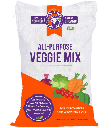 Purple Cow Organics Veggie Mix 1 Cu Ft for Gardens & Containers