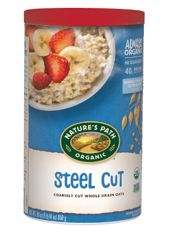 Nature's Path Organic Steel Cut Oats Instant Oatmeal, 30 oz (Pack of 6)