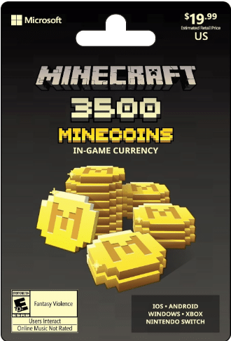 Minecraft Physical Card