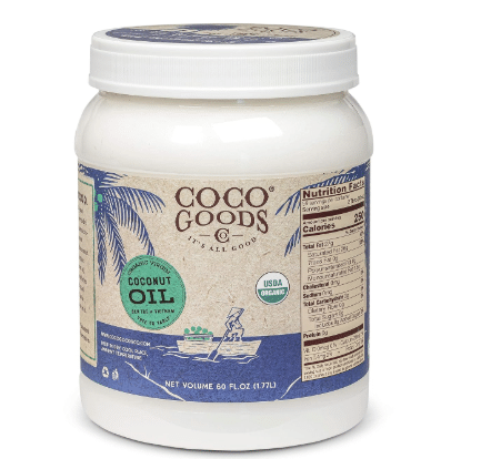 CocoGoodsCo Single-Origin Organic Virgin Coconut Oil, Cold-Pressed - Gluten-free, Non-GMO, No Cholesterol