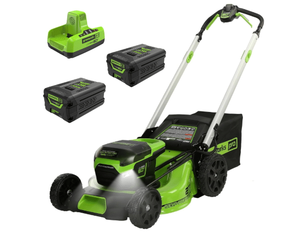Greenworks 60V 21in Self-Propelled Lawn Mower, (2) 4.0 Ah Battery Kit