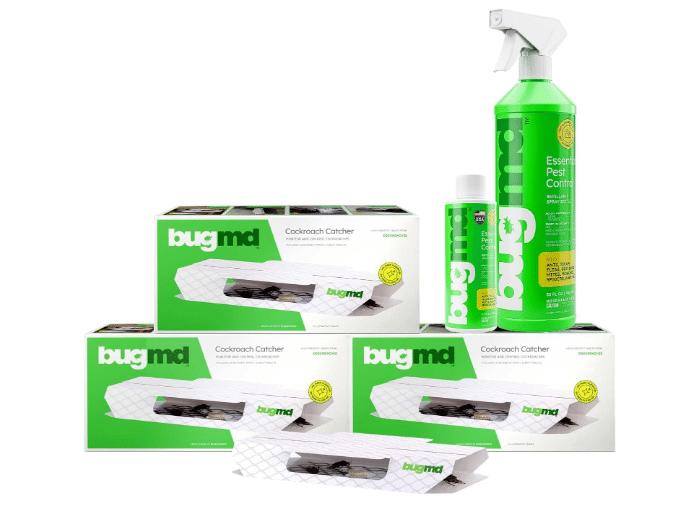 BugMD Cockroach Catcher (3 Pack) and Essential Pest Control Bundle
