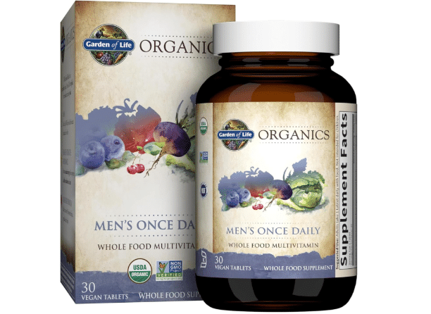 Garden of Life Organics Men's Once Daily Multivitamin, 30 Tablets
