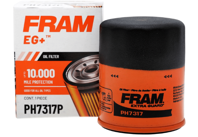 FRAM EG+ PH7317P 10K Mile Change Automotive Replacement Interval Spin-On Engine Oil Filter for Select 