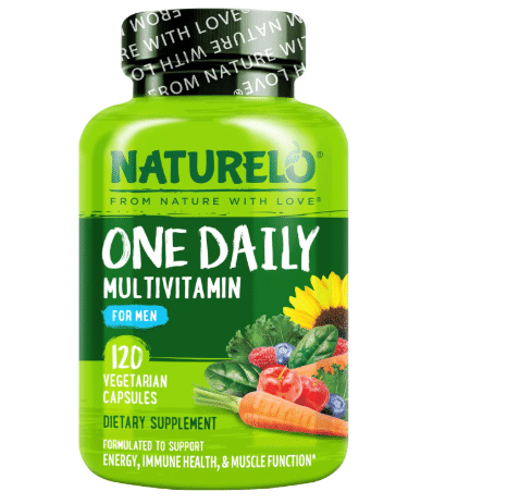 NATURELO Multivitamin for Men - One Daily, 120 Vegetarian Capsules

