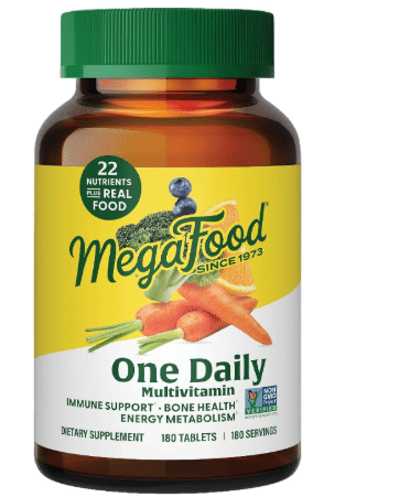 MegaFood One Daily Multivitamin for Women & Men, 22 Nutrients, 180 Tablets
