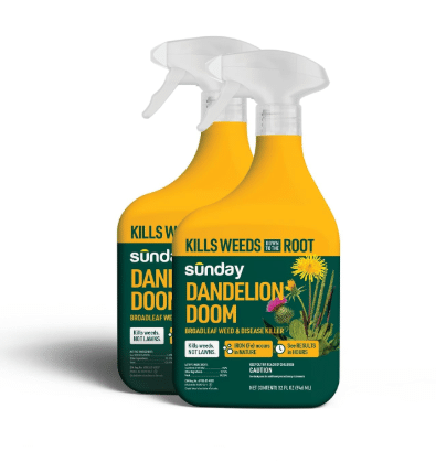 Sunday Dandelion Doom, Iron-Based Weed & Moss Killer, 32oz 2-Pack