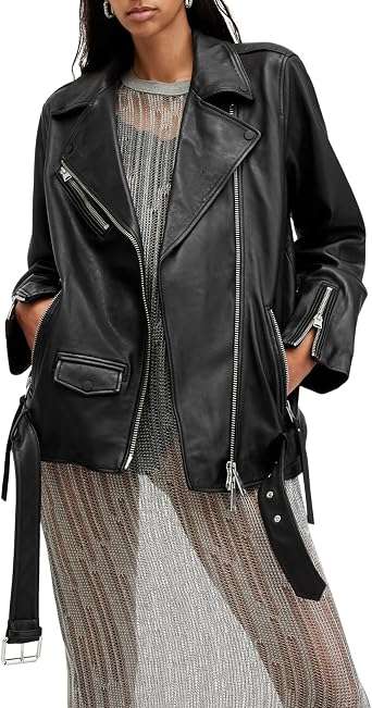 AllSaints Billie Leather Biker Jacket