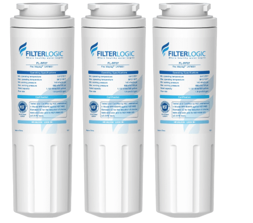 Filterlogic UKF8001 Replacement for EveryDrop Filter 4 Water Filter, 3 Pack